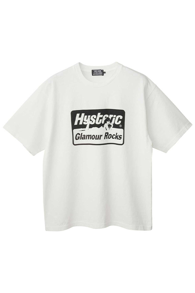 HYSTERIC GLAMOUR ヒステリックグラマー 02232CT10 GLAMOUR ROCKS Tシャツ WHITE 正規通販 メンズ