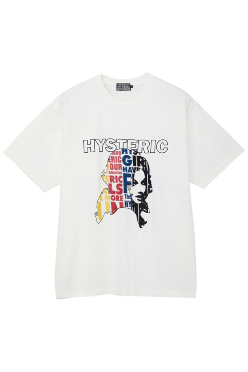 HYSTERIC GLAMOUR ヒステリックグラマー 02241CT08 HAVE MORE FUN刺繍 Tシャツ WHITE 正規通販 メンズ