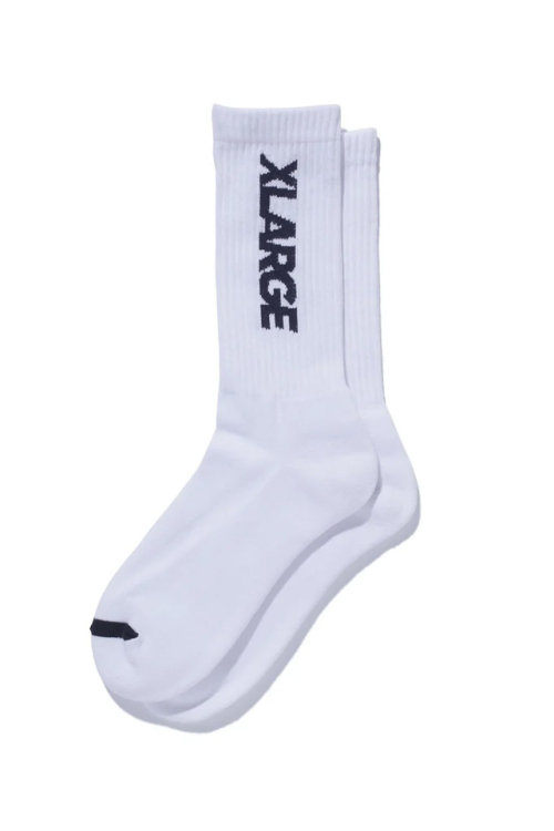 XLARGE エクストララージ 101262054003 STANDARD LOGO SOCKS ソックス WHITE 正規通販 メンズ レディース