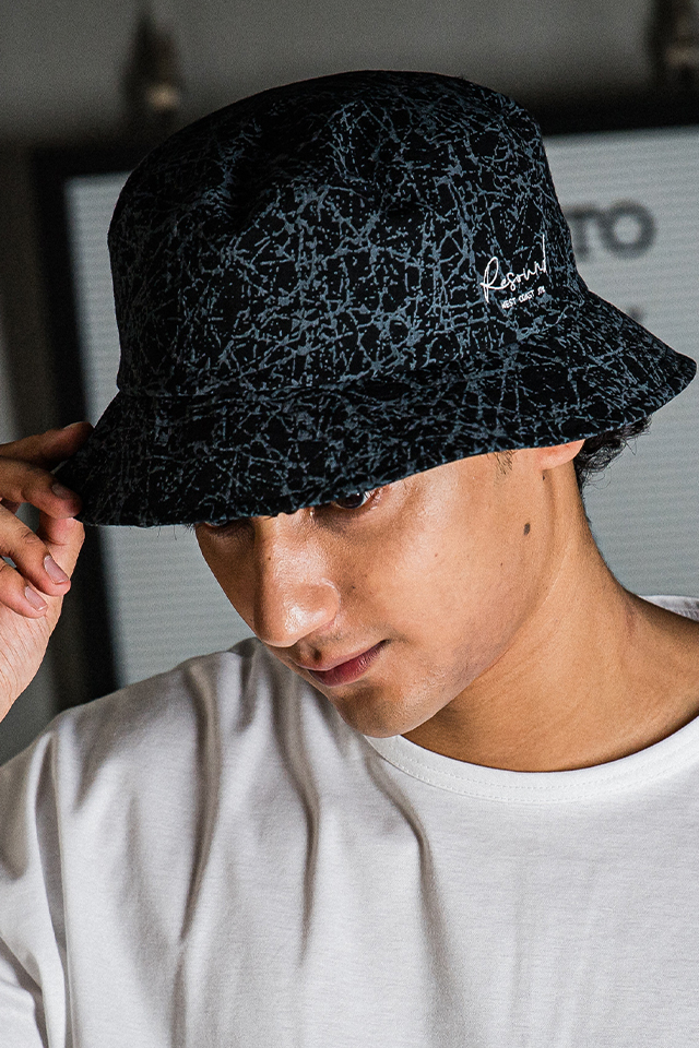 RESOUND CLOTHING リサウンドクロージング RC31-CAP-003 bucket hat バケットハット PAINTBLACK 正規通販 メンズ