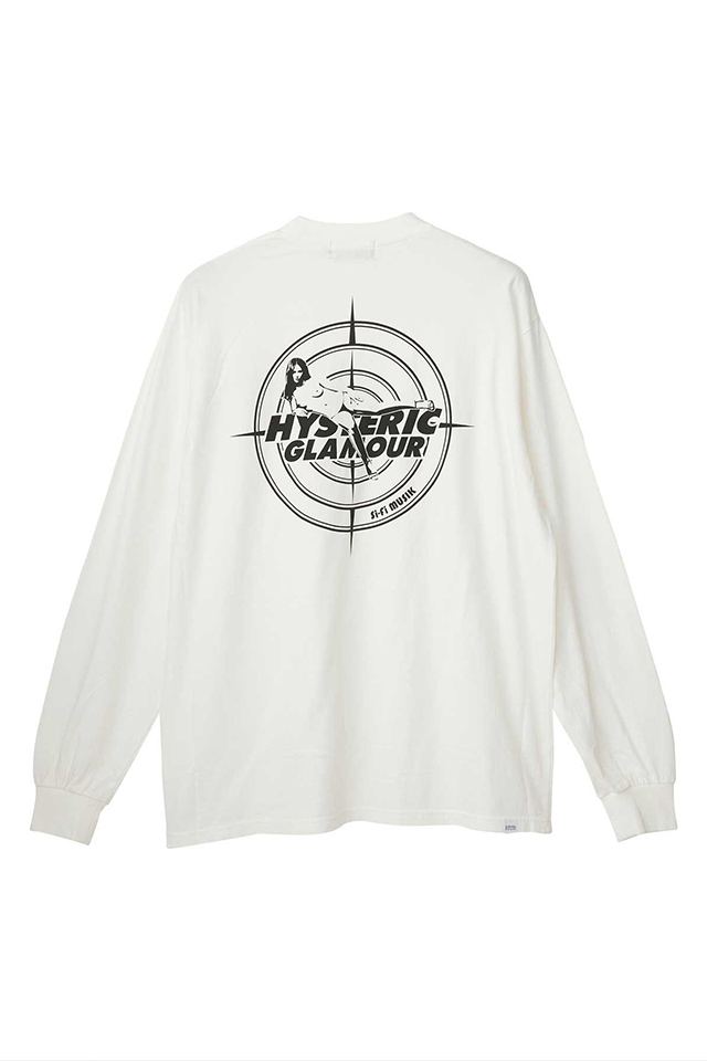 HYSTERIC GLAMOUR ヒステリックグラマー 02263CL03 SI-FI MUSIK 2 Tシャツ WHITE 正規通販 メンズ