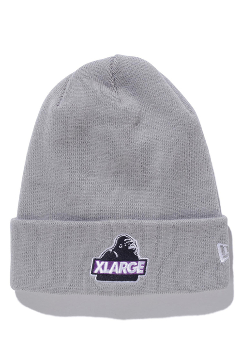 XLARGE 101224051014 XLARGE×NEWERA SLANTED OG CUFF BEANIE ビーニー GRAY 正規通販 メンズ レディース