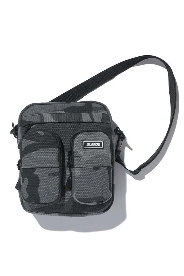 XLARGE エクストララージ 101261053002 CANVAS TACTICAL SHOULDER BAG ショルダーバッグ GRAY 正規通販 メンズ レディース