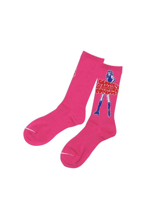 HYSTERIC GLAMOUR ヒステリックグラマー 01253QT01 VIXEN GIRL スポーツソックス PINK 正規通販 レディース