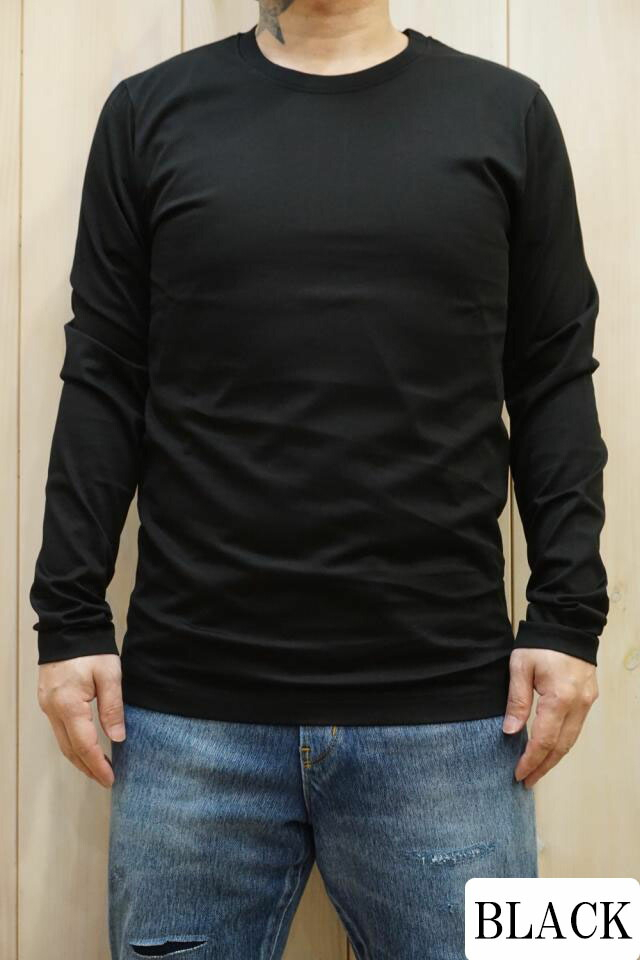 junhashimoto ジュンハシモト 1100000025 101SERIBU C L/S 101セリブクルーネックロングスリーブTシャツ BLACK 正規通販 メンズ 2024年8月31日入荷予定