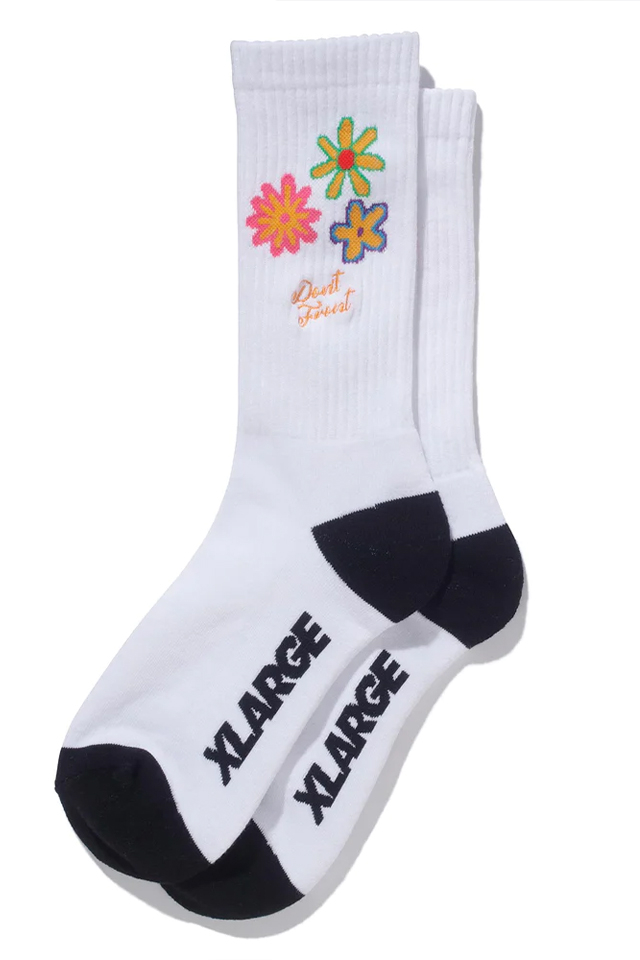 XLARGE エクストララージ 101231054006 DAISY SOCKS XLARGE ソックス WHITE 正規通販 メンズ レディース