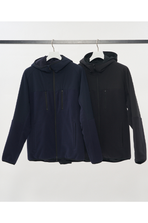 TFW49 ティーエフダブリューフォーティーナイン T042520013 FLEECE HOODIE BLOUSON フリースジップパーカー BLACK 正規通販 メンズ ゴルフ 2025年11月30日入荷予定