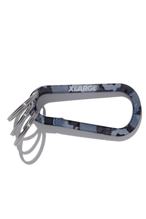 XLARGE エクストララージ 101261054008 STANDARD LOGO KEYRING CARABINER キーリングカラビナ GRAY 正規通販 メンズ レディース