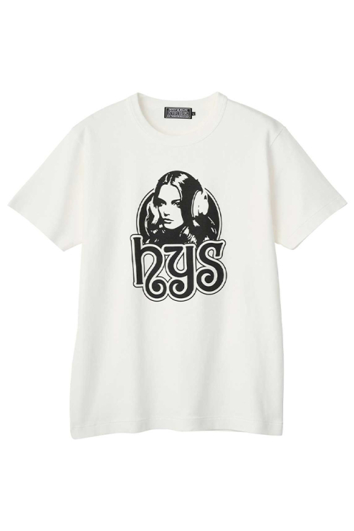 HYSTERIC GLAMOUR ヒステリックグラマー 02261CT13 FUTURE DAYS Tシャツ WHITE 正規通販 メンズ