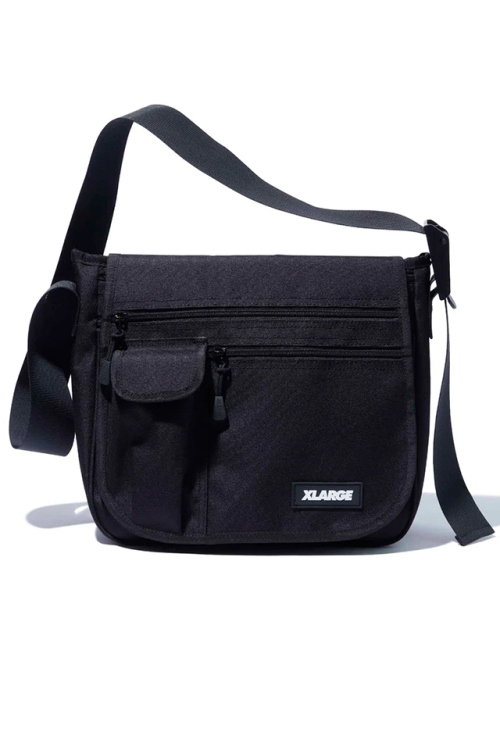 XLARGE エクストララージ 101233053001 MULTI POCKET SHOULDER BAG XLARGE ショルダーバッグ BLACK 正規通販 メンズ レディース