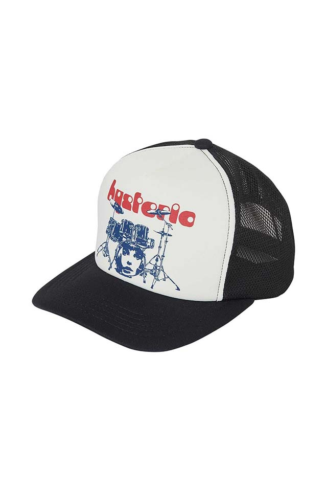 HYSTERIC GLAMOUR ヒステリックグラマー 02263QH06 DRUM KIT メッシュキャップ BLACK 正規通販 メンズ レディース