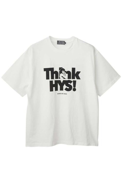 HYSTERIC GLAMOUR ヒステリックグラマー 02232CT05 THINK HYS Tシャツ WHITE 正規通販 メンズ
