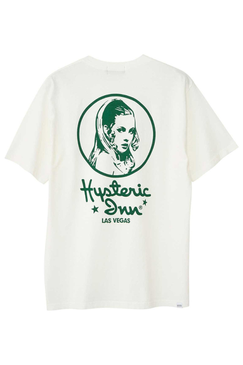 HYSTERIC GLAMOUR ヒステリックグラマー 02251CT37 HYSTERIC INN Tシャツ WHITE 正規通販 メンズ