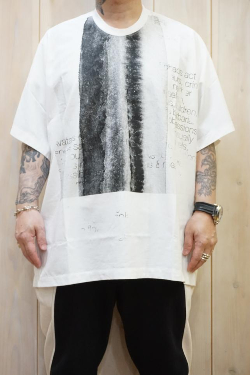 JULIUS ユリウス 827CPM2 グラフィックプリントカイトTシャツ OFF WHITE 正規通販 メンズ