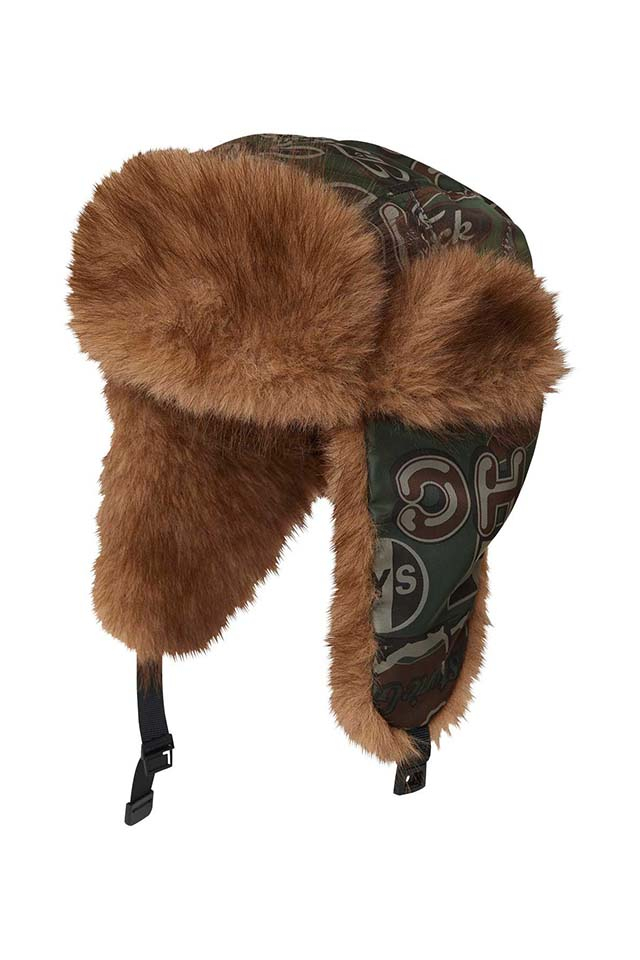 HYSTERIC GLAMOUR ヒステリックグラマー 01253QH01 エアフォースナイロン フライトキャップ KHAKI 正規通販 レディース