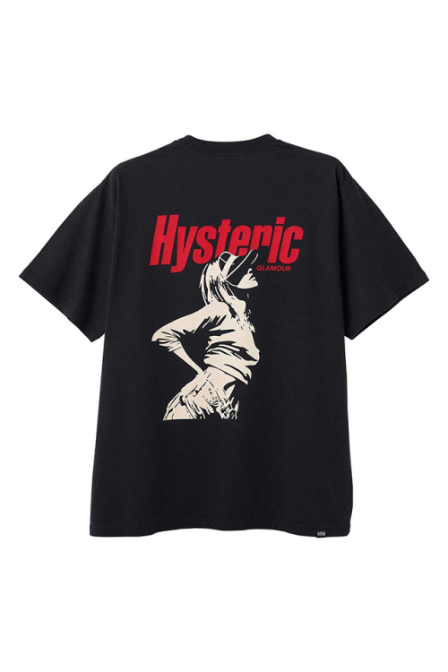HYSTERIC GLAMOUR ヒステリックグラマー 02261CT18 HYSTERIC SUN GIRL Tシャツ BLACK 正規通販 メンズ