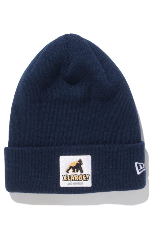 XLARGE エクストララージ 101231051001 XLARGE×NEWERA WALKING APE CUFF BEANIE XLARGE コラボビーニー NAVY 正規通販 メンズ レディース 限定アイテム