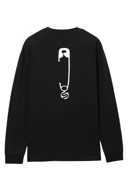 SILAS サイラス 110241011009 SAFETY PIN L/S TEE SILAS ロングスリーブTシャツ BLACK 正規通販 メンズ