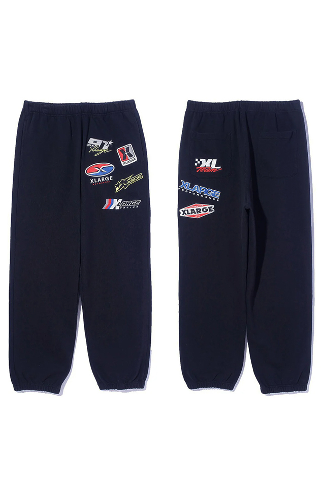 XLARGE エクストララージ 101254031004 MULTI LOGO SWEAT PANTS マルチロゴスウェットパンツ BLACK 正規通販 メンズ レディース