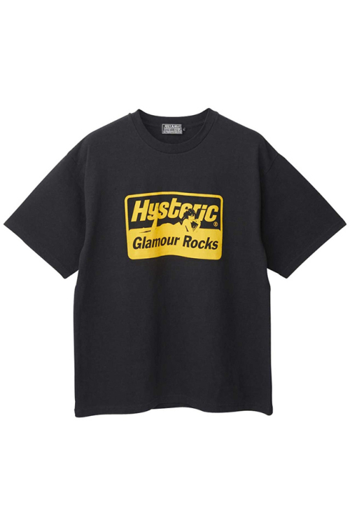 HYSTERIC GLAMOUR ヒステリックグラマー 02232CT10 GLAMOUR ROCKS Tシャツ BLACK 正規通販 メンズ