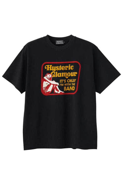 HYSTERIC GLAMOUR ヒステリックグラマー 02253CT02 HG AFFAIR Tシャツ BLACK 正規通販 メンズ