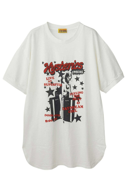 HYSTERIC GLAMOUR ヒステリックグラマー 01232CO01 HYSTERICS SPECIAL ワンピース WHITE 正規通販 レディース