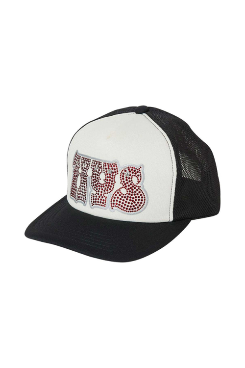 HYSTERIC GLAMOUR ヒステリックグラマー 01251QH04 HYPNOTIZED LOGO ラインストーンメッシュキャップ BLACK 正規通販 レディース メンズ