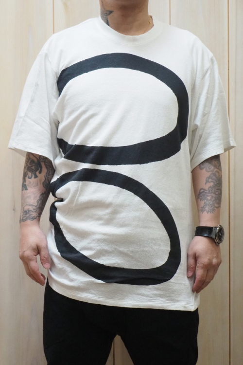 メンズ JULIUS ユリウス 697CUM10-P PRINT DRAPE S/S CUT & SEWN プリントドレープカットソー [WHITE] 正規通販  トップス sale