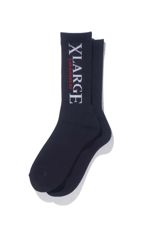 XLARGE 101224054003 XL LAX LOGO SOCKS XLARGE ソックス BLACK 正規通販 メンズ レディース