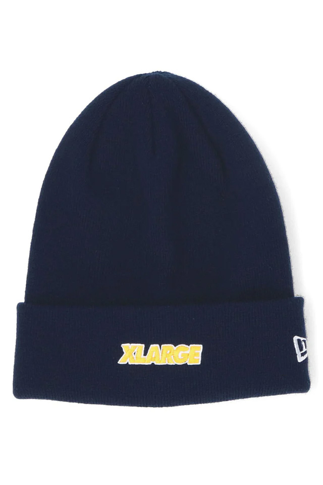 XLARGE エクストララージ 101234051012 XLARGE×NEWERA STANDARD LOGO CUFF BEANIE コラボビーニー NAVY 正規通販 メンズ レディース 限定アイテム