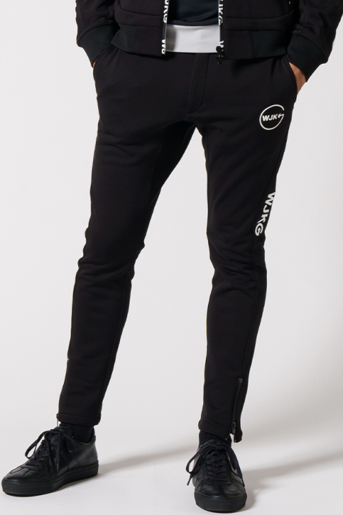 WJKG gf507c back fleece pants バックフリースパンツ BLACK 正規通販 メンズ ゴルフ
