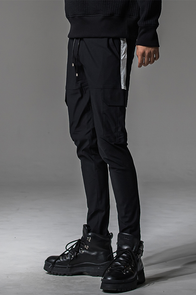 RESOUND CLOTHING  リサウンドクロージング BASIC-ST-010 Darrell cargo PT ナイロンカーゴパンツ BLACK 正規通販 メンズ 2025年8月10日入荷予定