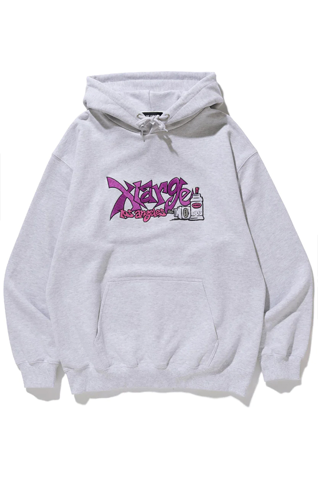 XLARGE エクストララージ 101231012002 XL GRAFFITI HOODED SWEAT XLARGE パーカー ASH 正規通販 メンズ レディース