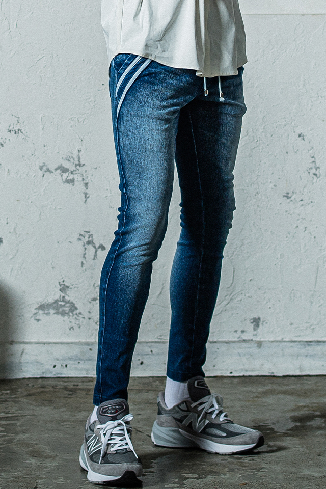 RESOUND CLOTHING  リサウンドクロージング RC39-ST-014D EX denim jersey EDGE PT デニムジャージエッジパンツ DIND 正規通販 メンズ 2026年2月15日入荷予定