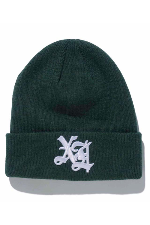 XLARGE 101224051011 OLD ENGLISH LOGO KNIT CAP XLARGE ニットキャップ GREEN 正規通販 メンズ レディース