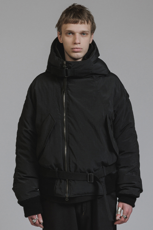 The Viridi-anne ザ ヴィリジアン VI-4004-06 DOWN JACKET フーデッドダウン BLACK 正規通販 メンズ 2026年8月31日入荷予定