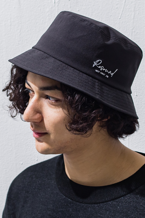 RESOUND CLOTHING リサウンドクロージング RC28-CAP-003 bucket hat バケットハット NYLON BK 正規通販 メンズ