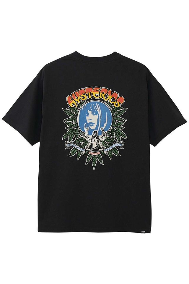 HYSTERIC GLAMOUR ヒステリックグラマー 02231CT30 PLEASURE Tシャツ BLACK 正規通販 メンズ