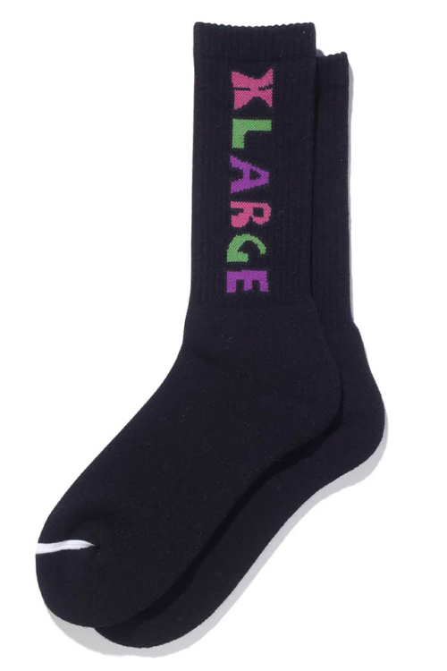 XLARGE エクストララージ 101233054007 TIM COMIX SOCKS XLARGE ソックス BLACK 正規通販 メンズ レディース