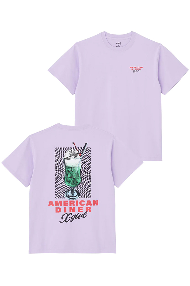 X-girl エックスガール 105232011017 SODA FLOAT S/S TEE X-girl Tシャツ LtPURPLE 正規通販 レディース