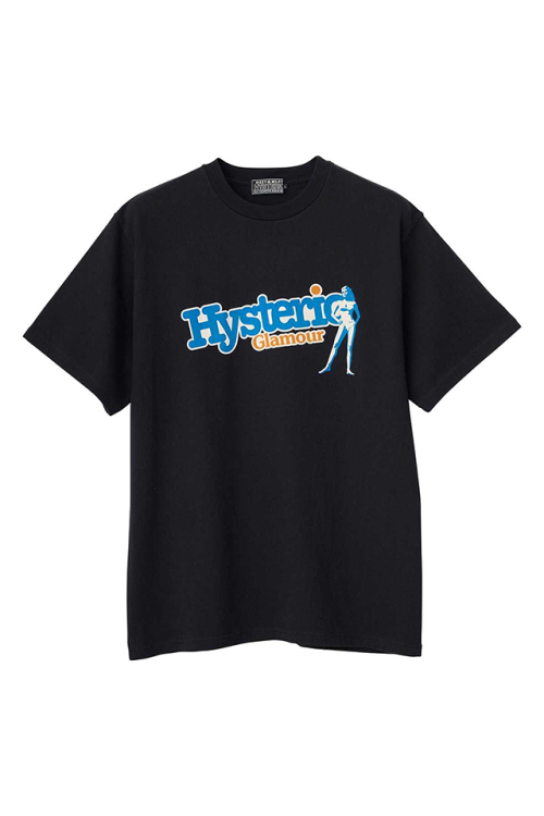 HYSTERIC GLAMOUR ヒステリックグラマー 02261CT01 FRESH HYS TIME Tシャツ BLACK 正規通販 メンズ