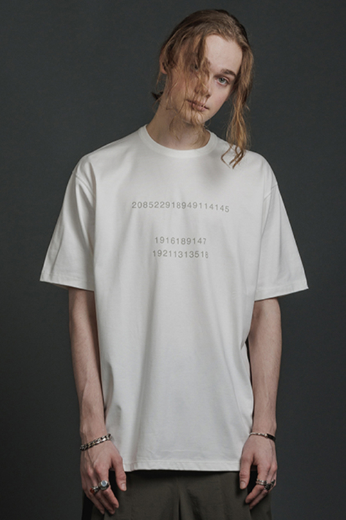 The Viridi-anne ザ ヴィリジアン VI-3609-01 半袖プリントTシャツ OFF WHITE 正規通販 メンズ