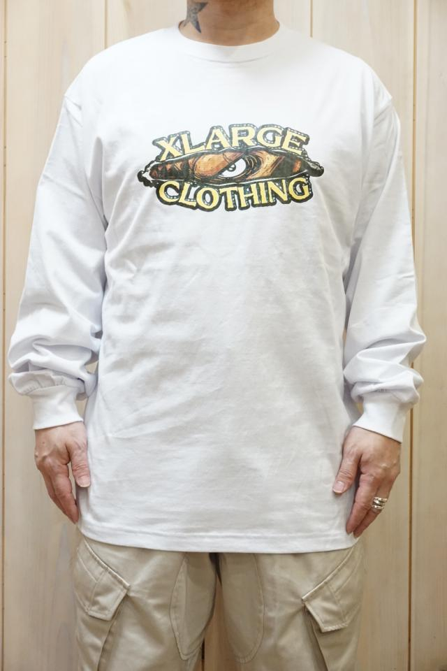 XLARGE エクストララージ 101221011036 SAVAGE BEAST L/S TEE XLARGE ロングスリーブTシャツ WHITE 正規通販 メンズ レディース