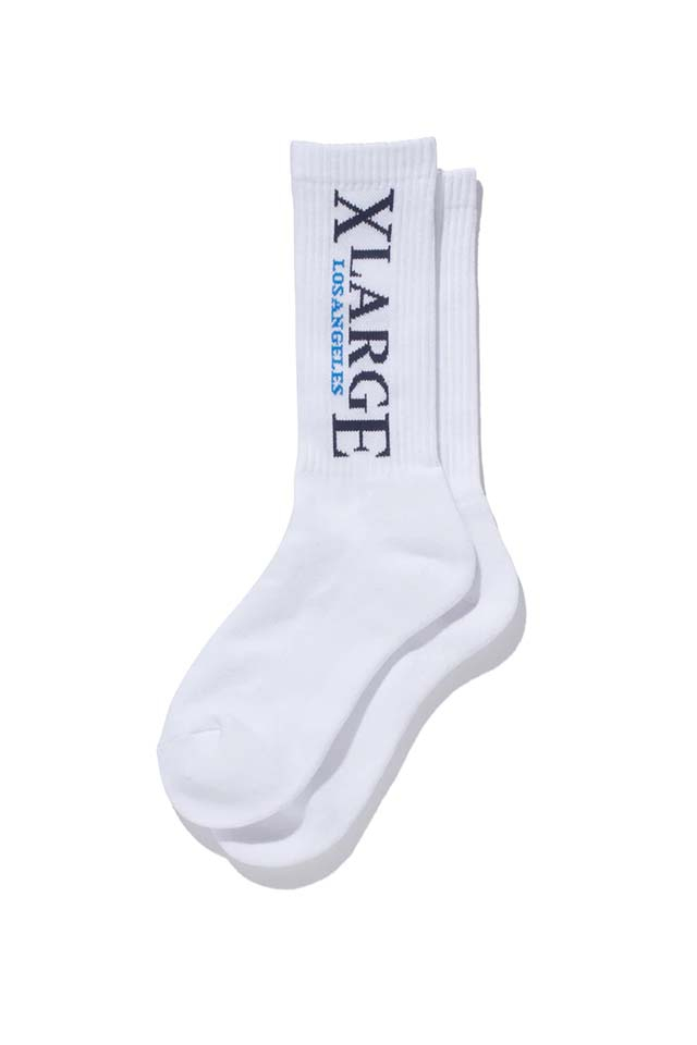 XLARGE 101224054003 XL LAX LOGO SOCKS XLARGE ソックス WHITE 正規通販 メンズ レディース