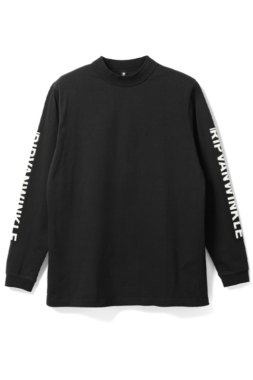 RIPVANWINKLE リップヴァンウィンクル RW-800 PRINT L/S プリントロングスリーブTシャツ BLACK 正規通販 メンズ 2026年2月28日入荷予定