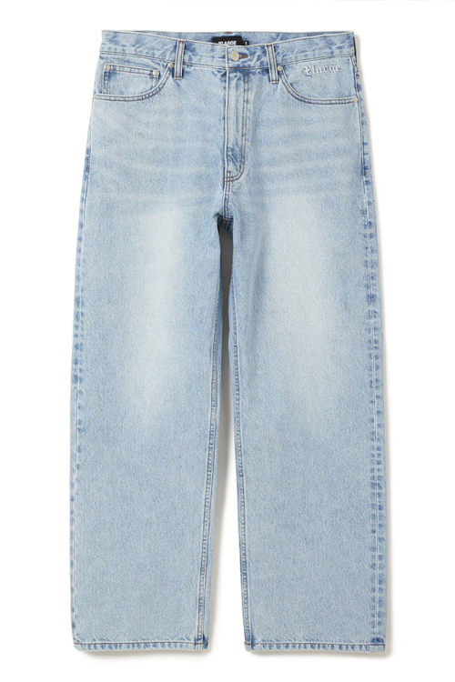 XLARGE エクストララージ 101253031015 OLD ENGLISH DENIM PANTS オールドイングリッシュデニムパンツ LtINDIGO 正規通販 メンズ レディース