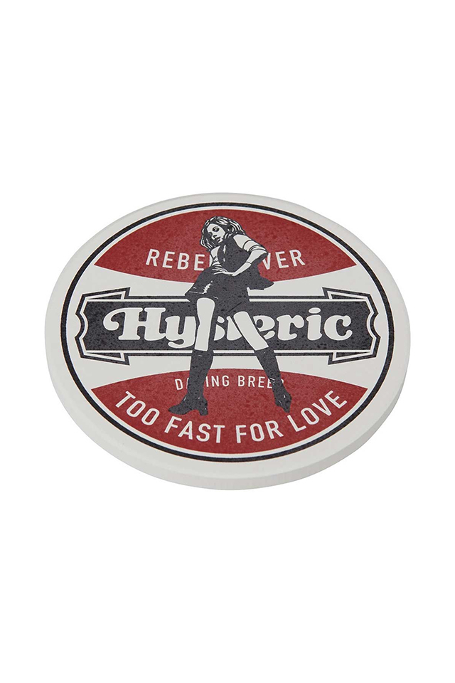 HYSTERIC GLAMOUR ヒステリックグラマー 01253QG10 REBEL FEVER コースター RED 正規通販 メンズ レディース