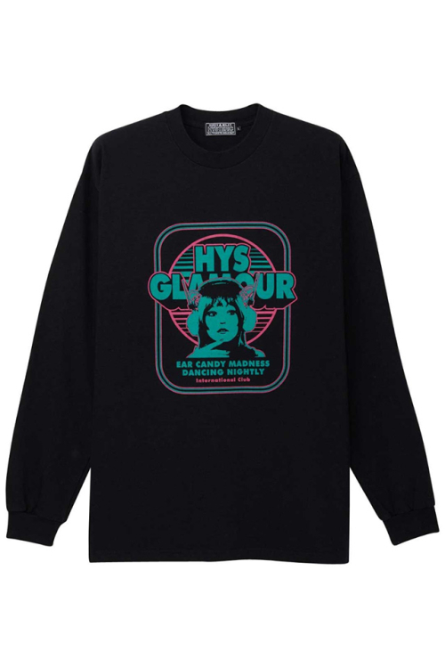 HYSTERIC GLAMOUR ヒステリックグラマー 02241CL04 EAR CANDY Tシャツ BLACK 正規通販 メンズ
