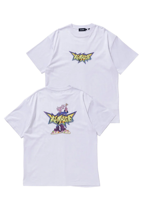 XLARGE エクストララージ 101232011017 BURNING MONSTER 1 S/S TEE XLARGE Tシャツ WHITE 正規通販 メンズ レディース