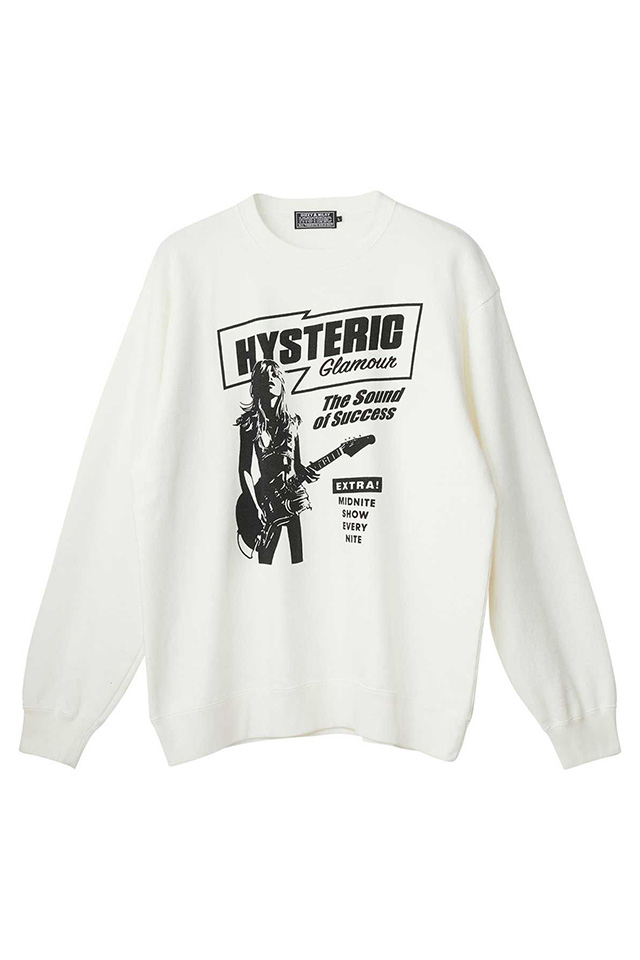HYSTERIC GLAMOUR ヒステリックグラマー 02263CL12 HG SOUND OF SUCCESS Tシャツ WHITE 正規通販 メンズ
